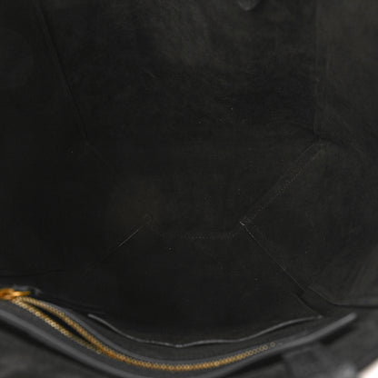 Celine Soft Grained Calfskin Small Belt Cabas Phantom Black 5 of 8