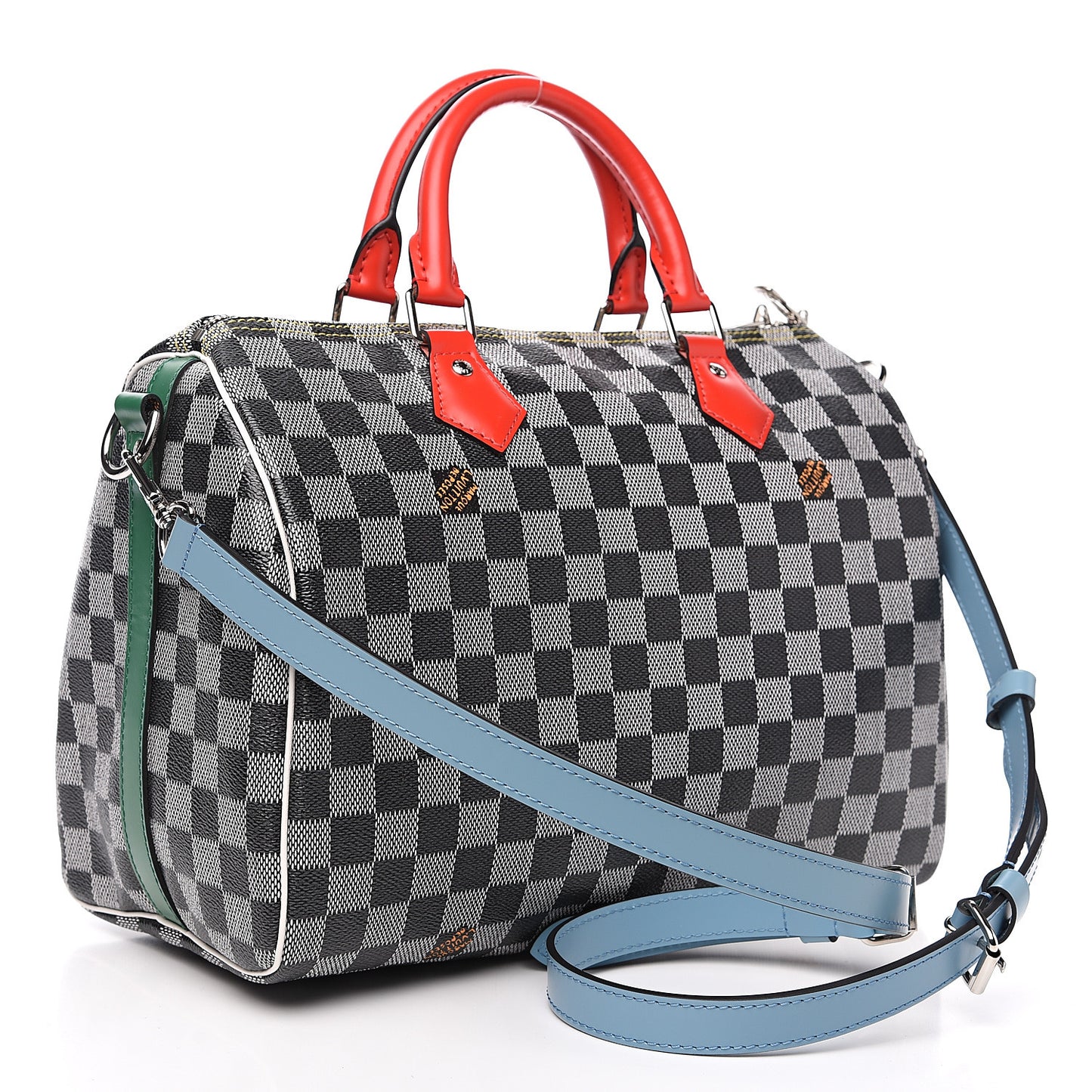 Damier Speedy Bandouliere 30 Black White