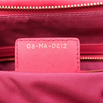 Christian Dior Lambskin Cannage Medium Granville Tote Fuchsia 9 of 15