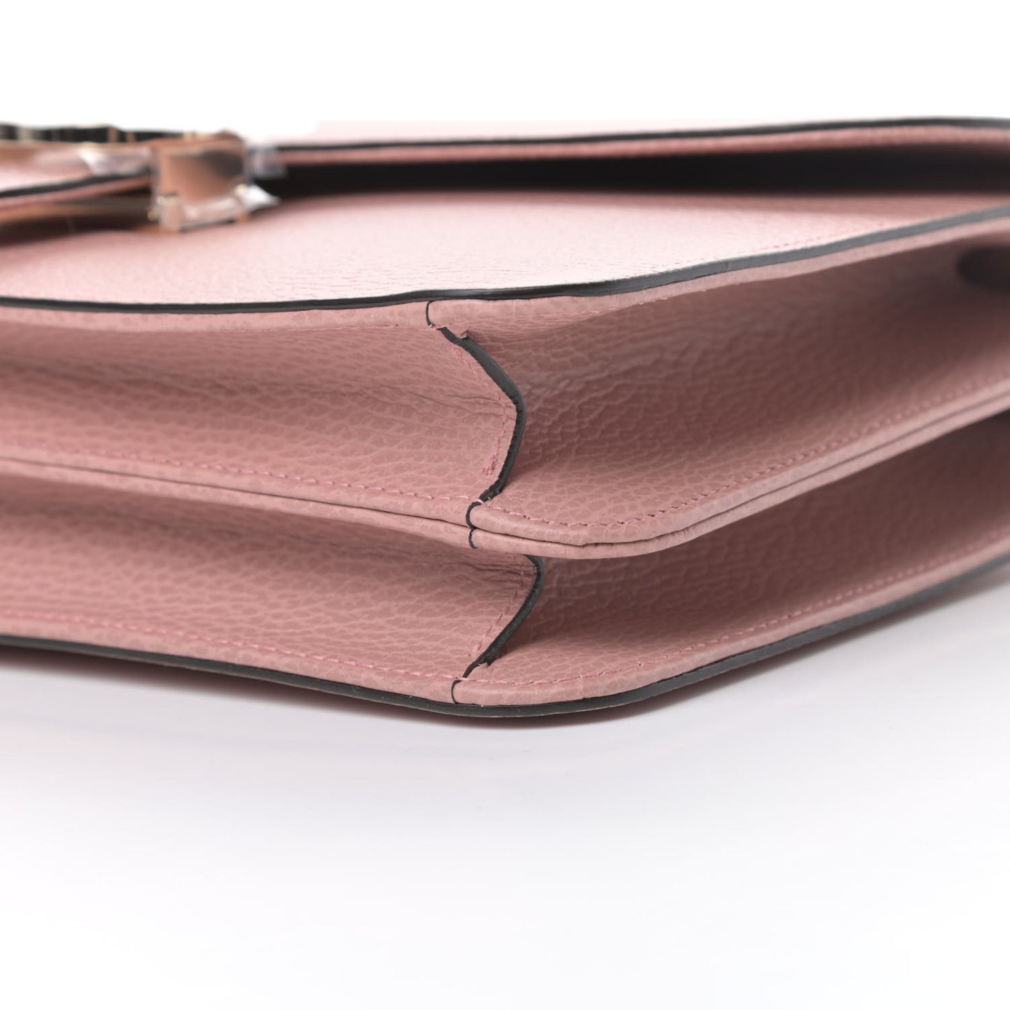 Dollar Calfskin Interlocking G Shoulder Bag Soft Pink
