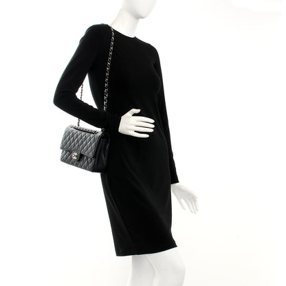 Chanel Caviar Quilted Medium Double Flap Black 2 of 9