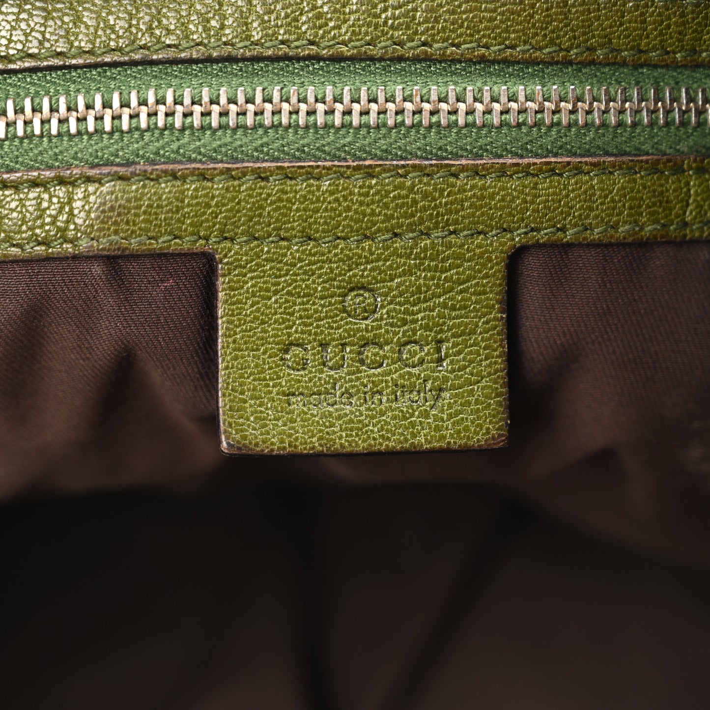 Calfskin Enamel Blondie Hobo Green