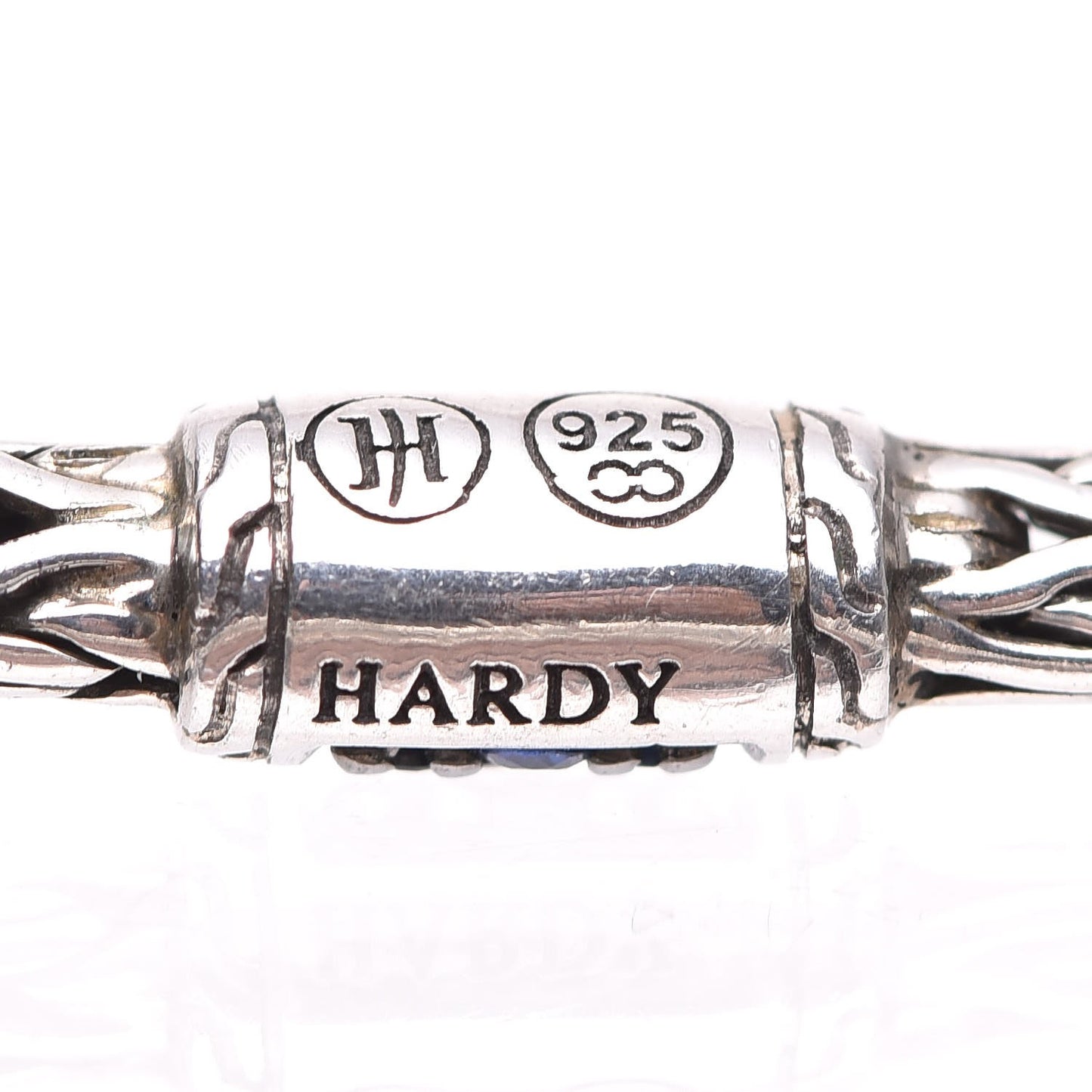 Sterling Silver Blue Sapphire Classic Chain Station Bracelet