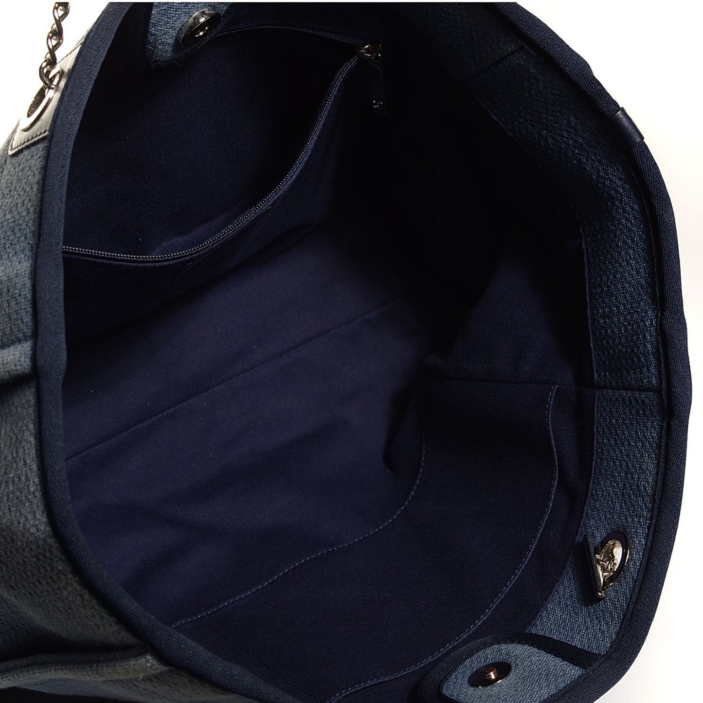 Canvas Deauville Small Tote Denim Blue