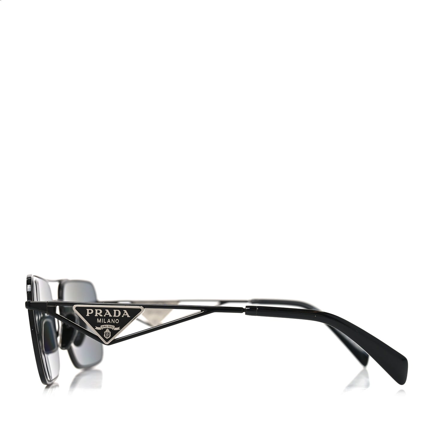 Metal Symbole Triangle Logo Sunglasses SPR A52 Black