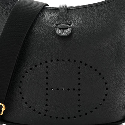 Hermes Taurillon Clemence Evelyne III PM Black PM Black 8 of 10