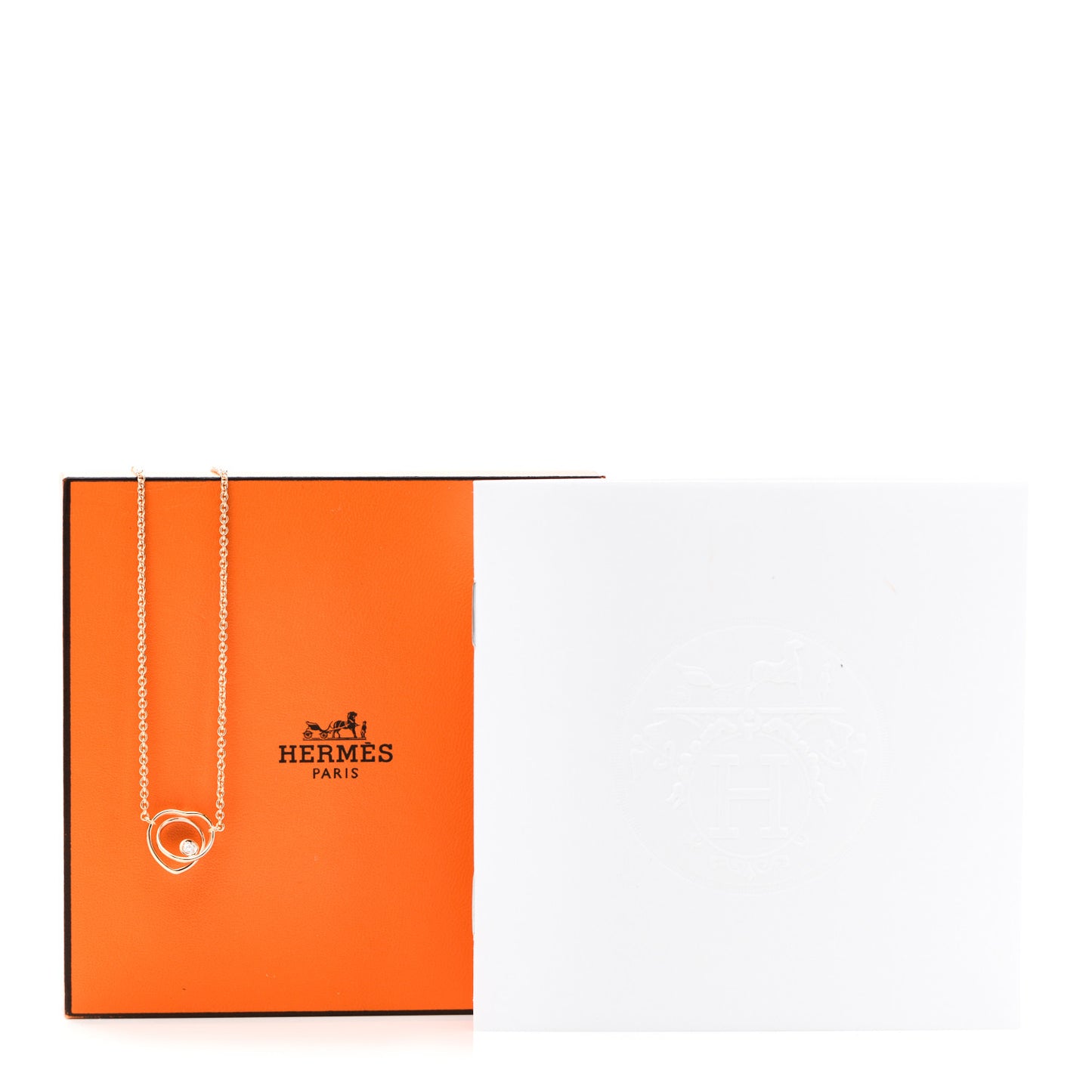 18K Rose Gold Diamond TPM Vertige Coeur Necklace ST