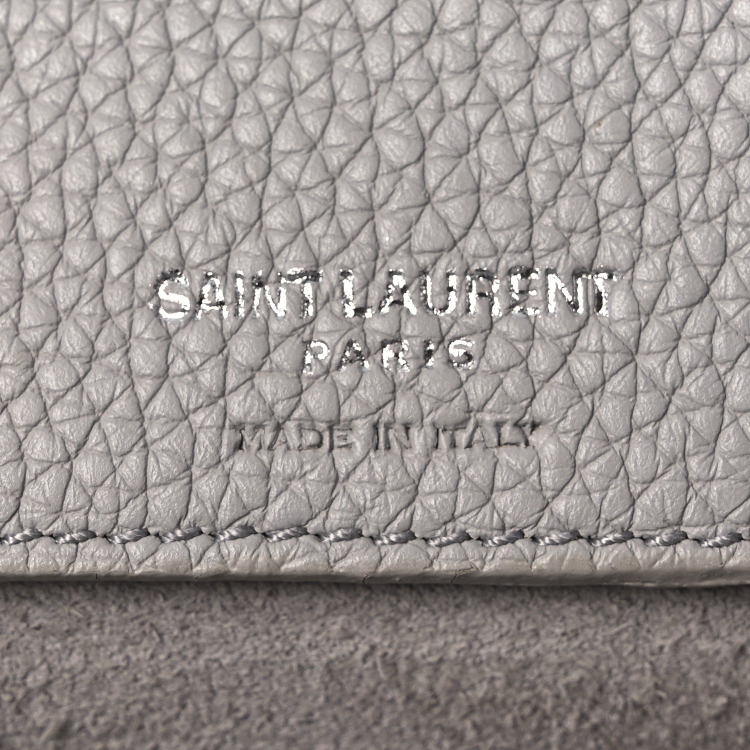 Saint Laurent Grained Calfskin Small Supple Sac De Jour Grey 7 of 19