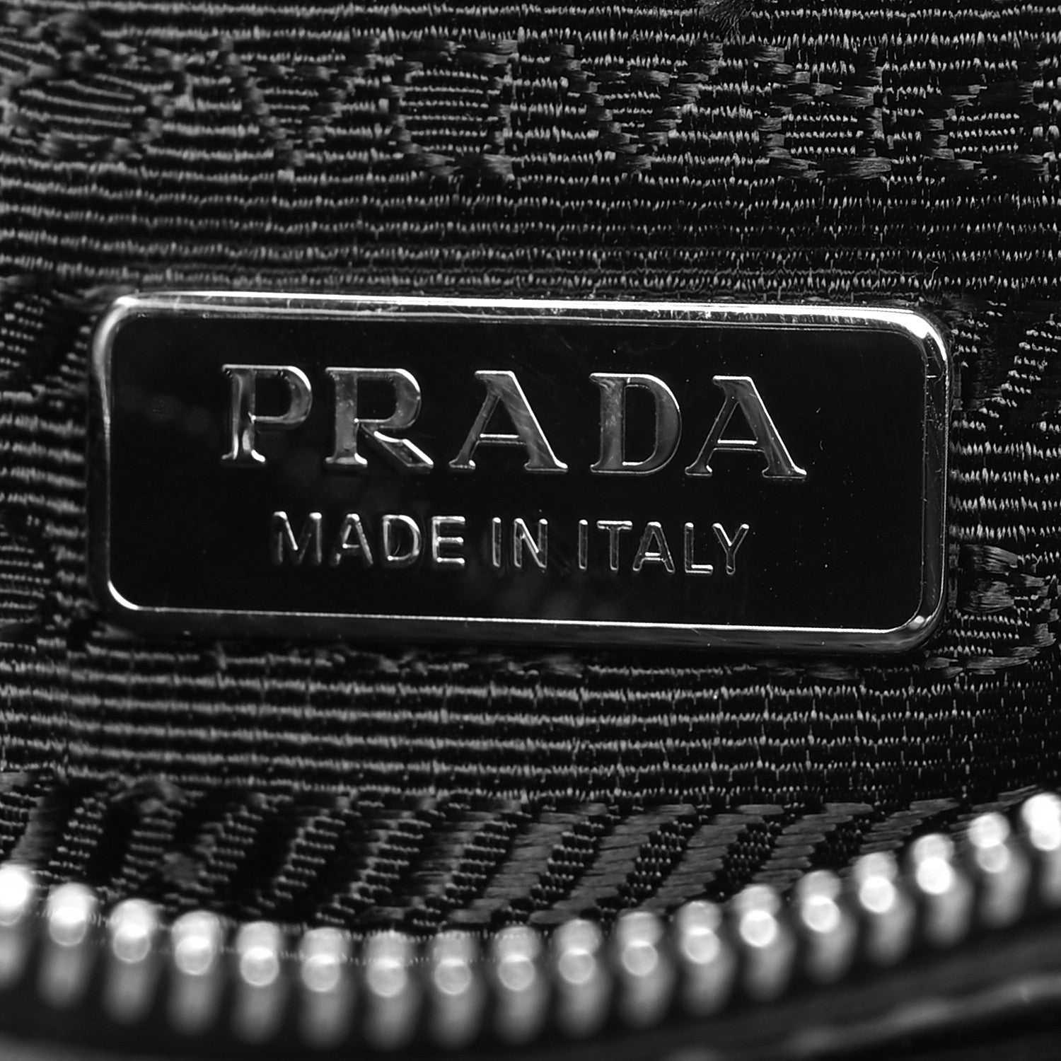 Prada Mesh Sequin Spazzolato Triangle Logo Tote Black 9 of 12