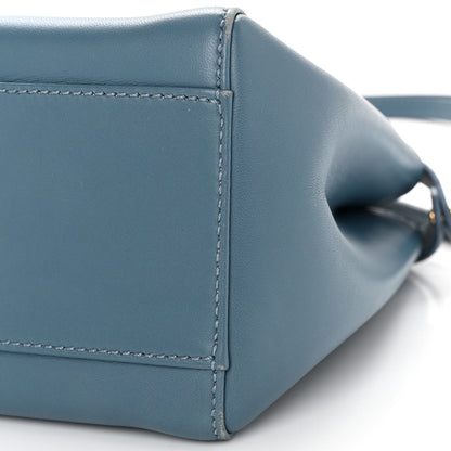 Fendi Nappa Mini Peekaboo Iconic Satchel Blue 10 of 10