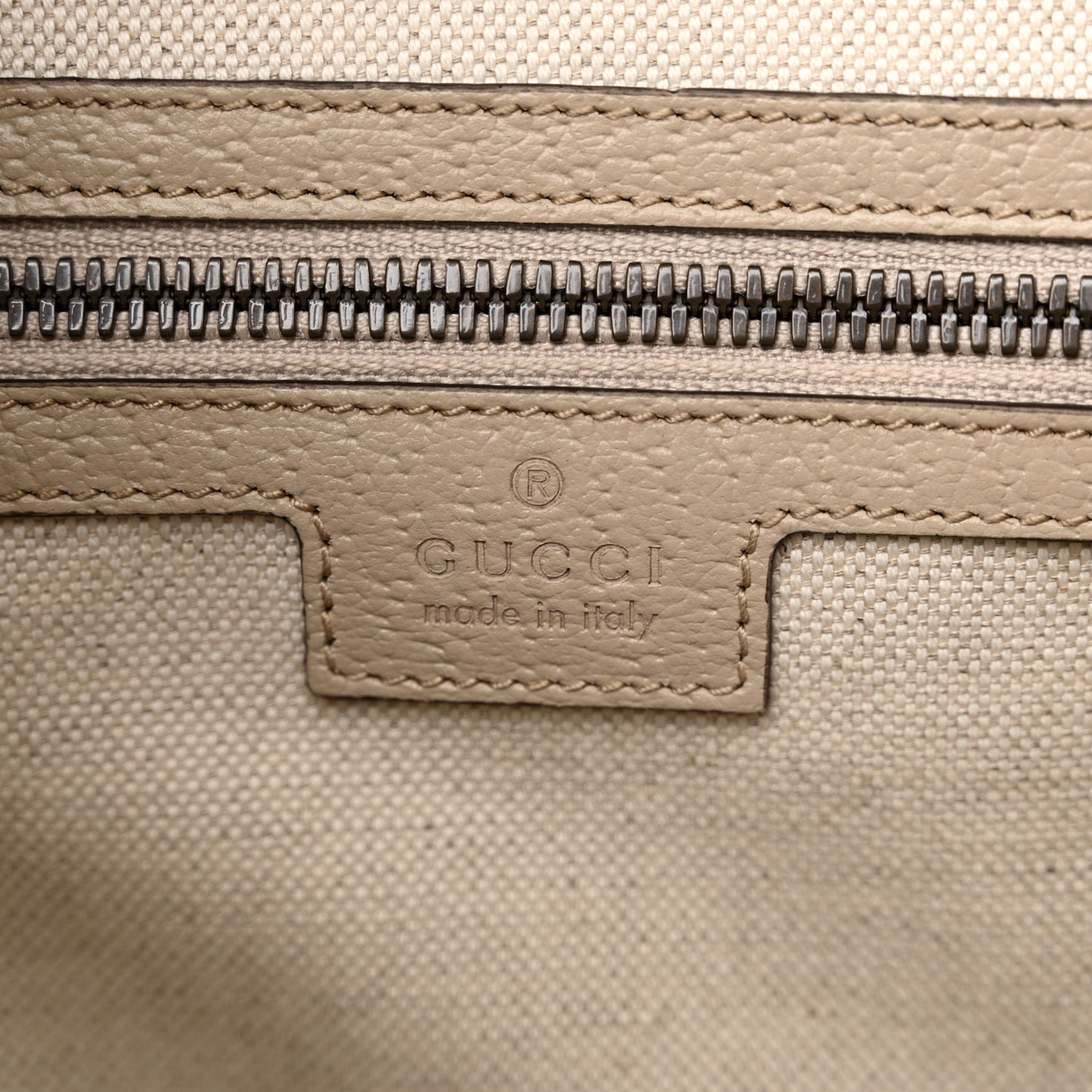 GG Supreme Monogram Azalea Calfskin Retro Interlocking G Buckle Backpack Beige Mystic White