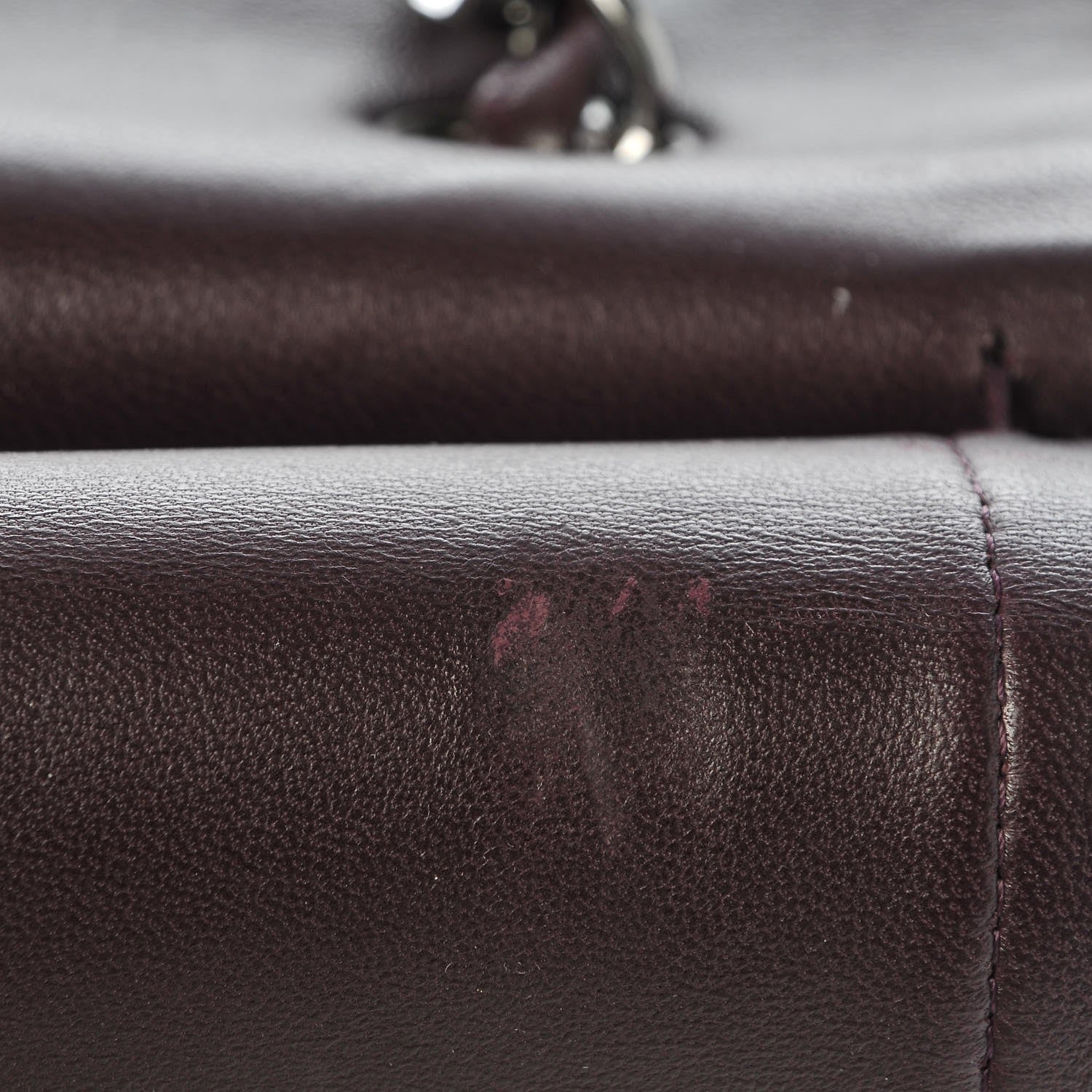 Chanel Lambskin Quilted Maxi Double Flap Purple 12 of 14