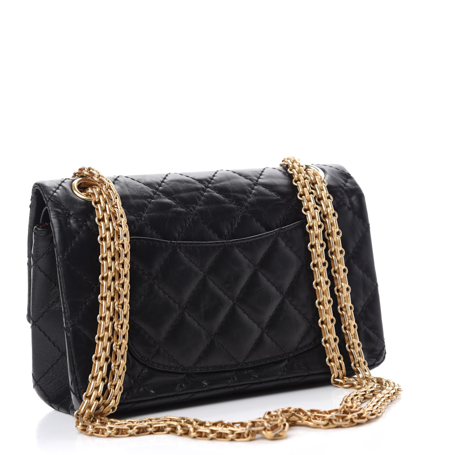Chanel Aged Calfskin Lucky Charms 2.55 Reissue 224 Flap Black 3 of 12