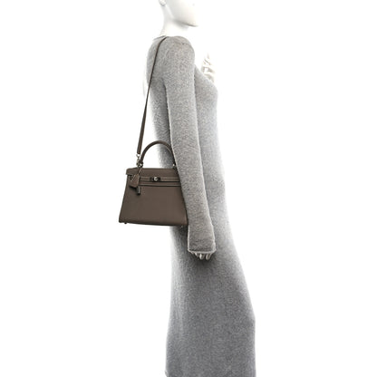Hermes Togo Kelly Retourne 25 Etoupe 2 of 11