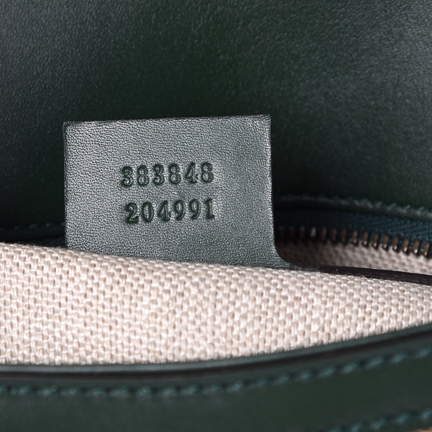 Monogram Calfskin Medium Lady Web Shoulder Bag Beige Green