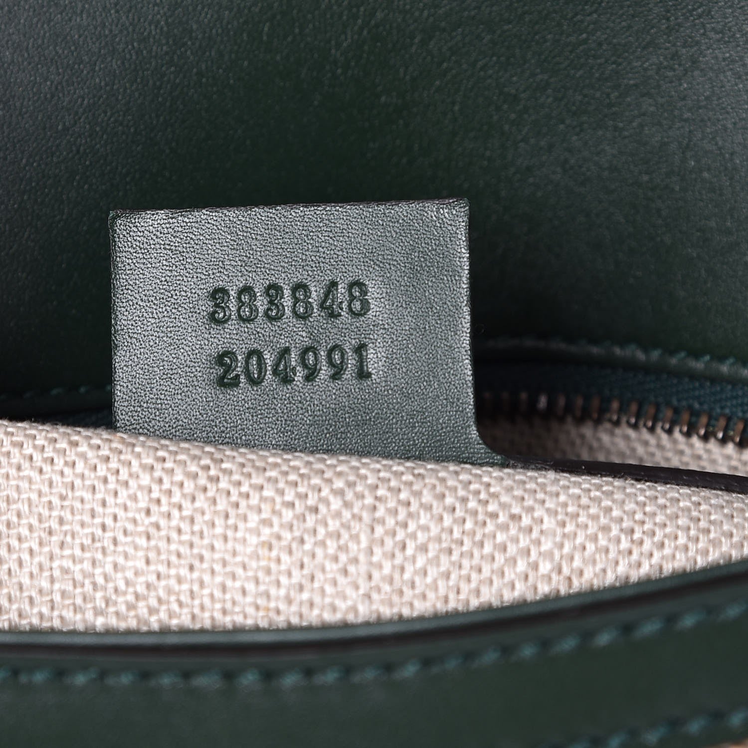 Gucci Monogram Calfskin Medium Lady Web Shoulder Bag Beige Green 7 of 7