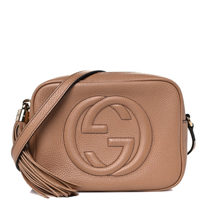 Gucci Pebbled Calfskin Small Soho Disco Bag Camelia 2 of 35