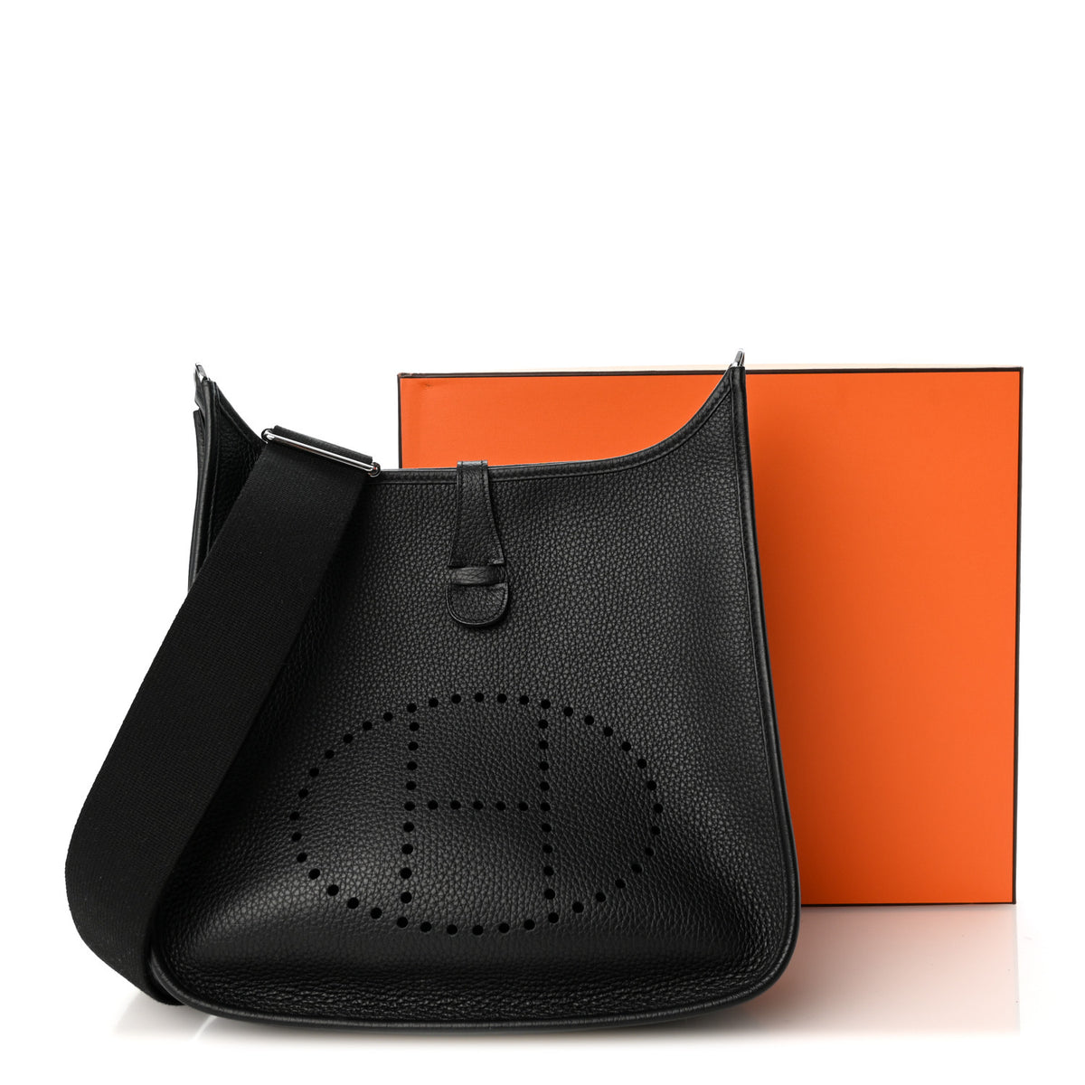 Hermes Taurillon Clemence Evelyne III PM Black 11 of 11