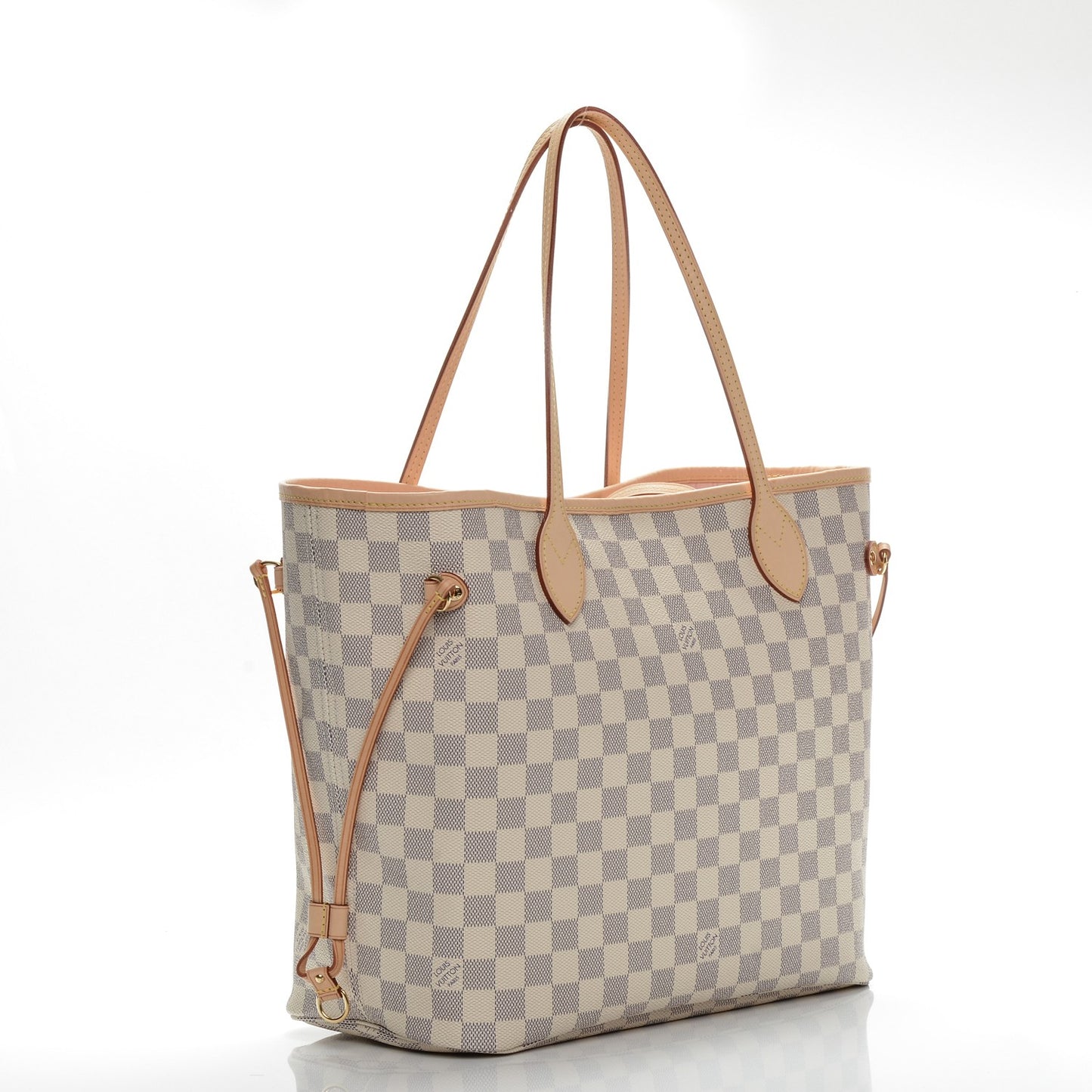 Damier Azur Neo Neverfull MM Rose Ballerine