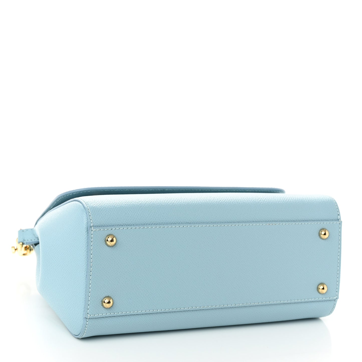 Dauphine Calfskin Miss Sicily Satchel Light Blue