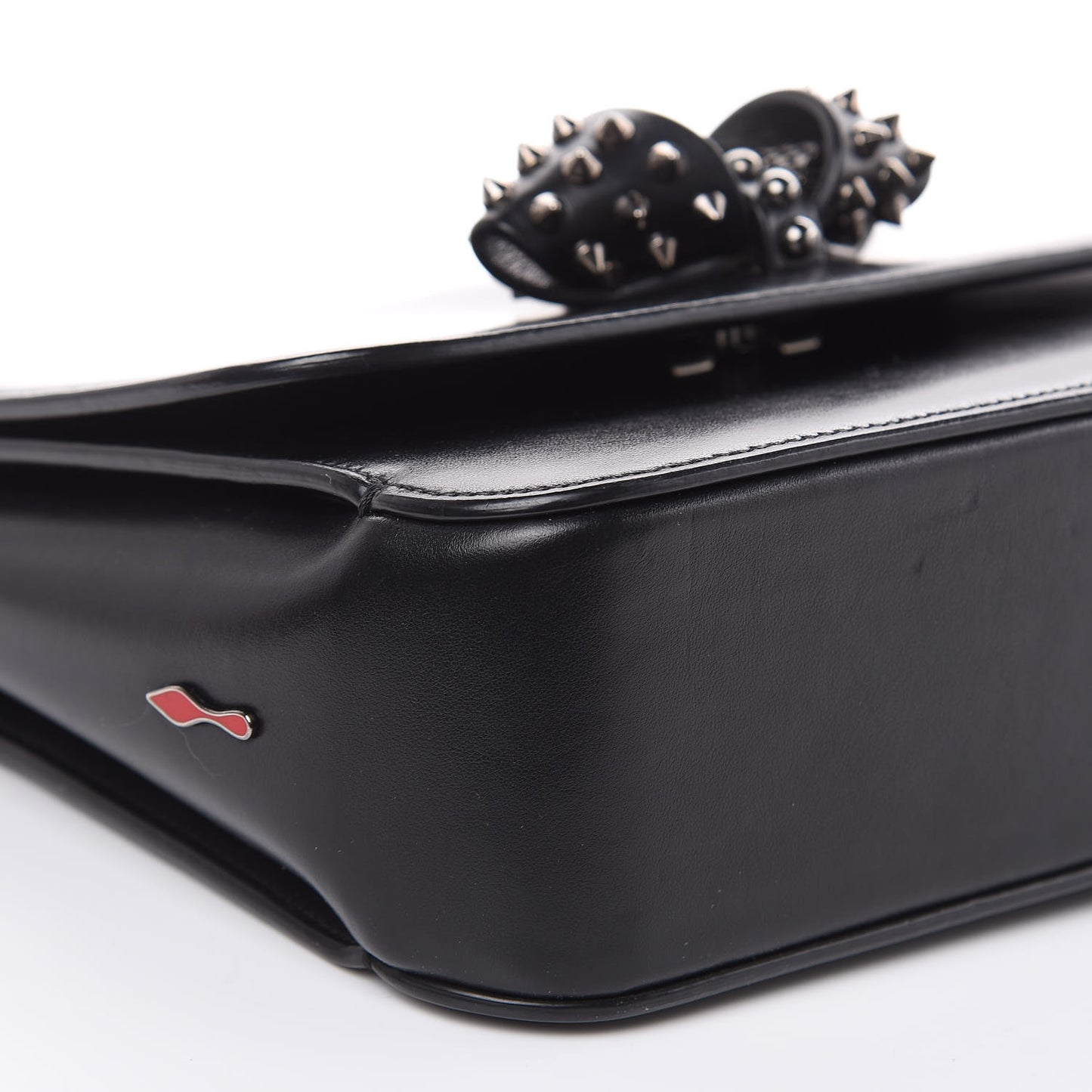 Calfskin Small Sweety Charity NV Shoulder Bag Black