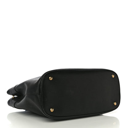 Gucci Textured Calfskin Medium Bright Bit Tote Black 4 of 15