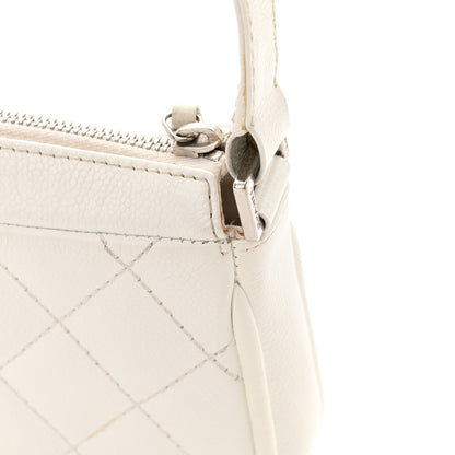 Chanel Caviar Quilted Timeless CC Shoulder Bag White 17 of 22