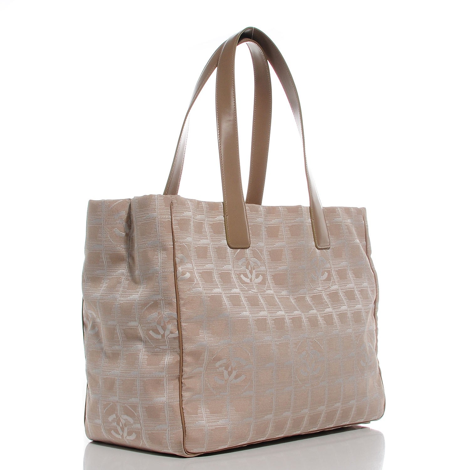 Chanel Nylon Medium Travel Tote Beige 3 of 7