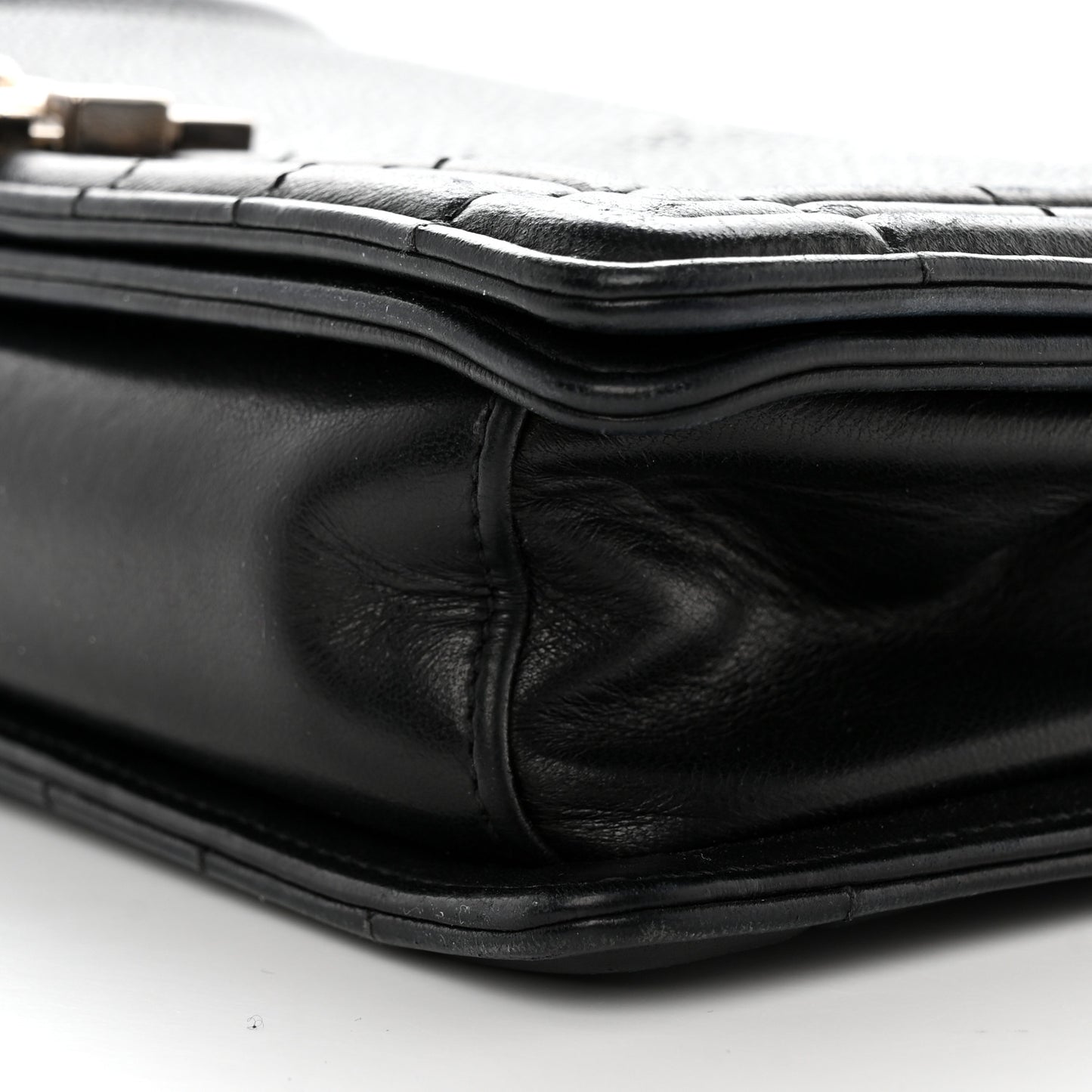 Galuchat Stingray Medium Boy Flap Black