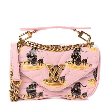 Louis Vuitton Calfskin Leopard Print New Wave Chain PM Light Pink 1 of 9