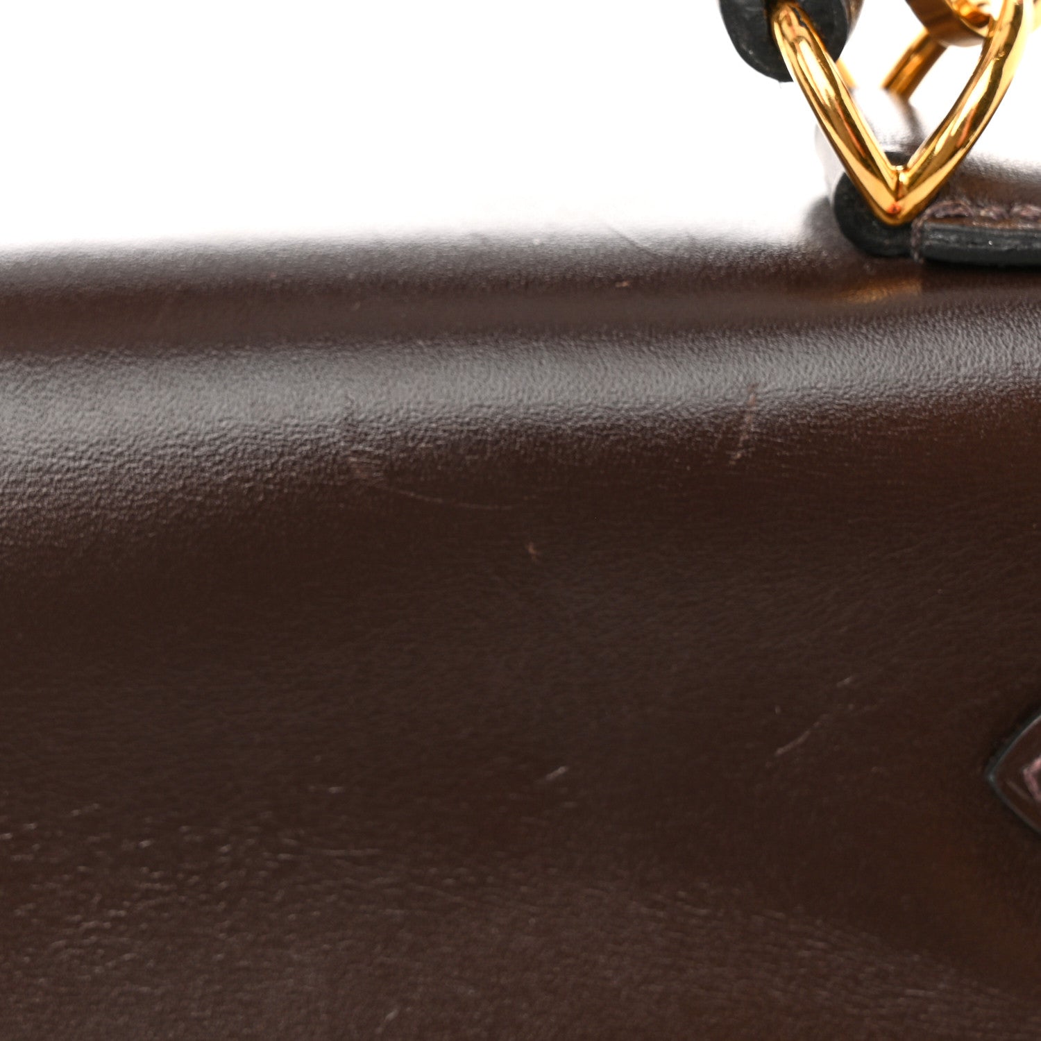 Hermes Box Toile Vibrato Kelly Retourne 32 Ebene 19 of 19