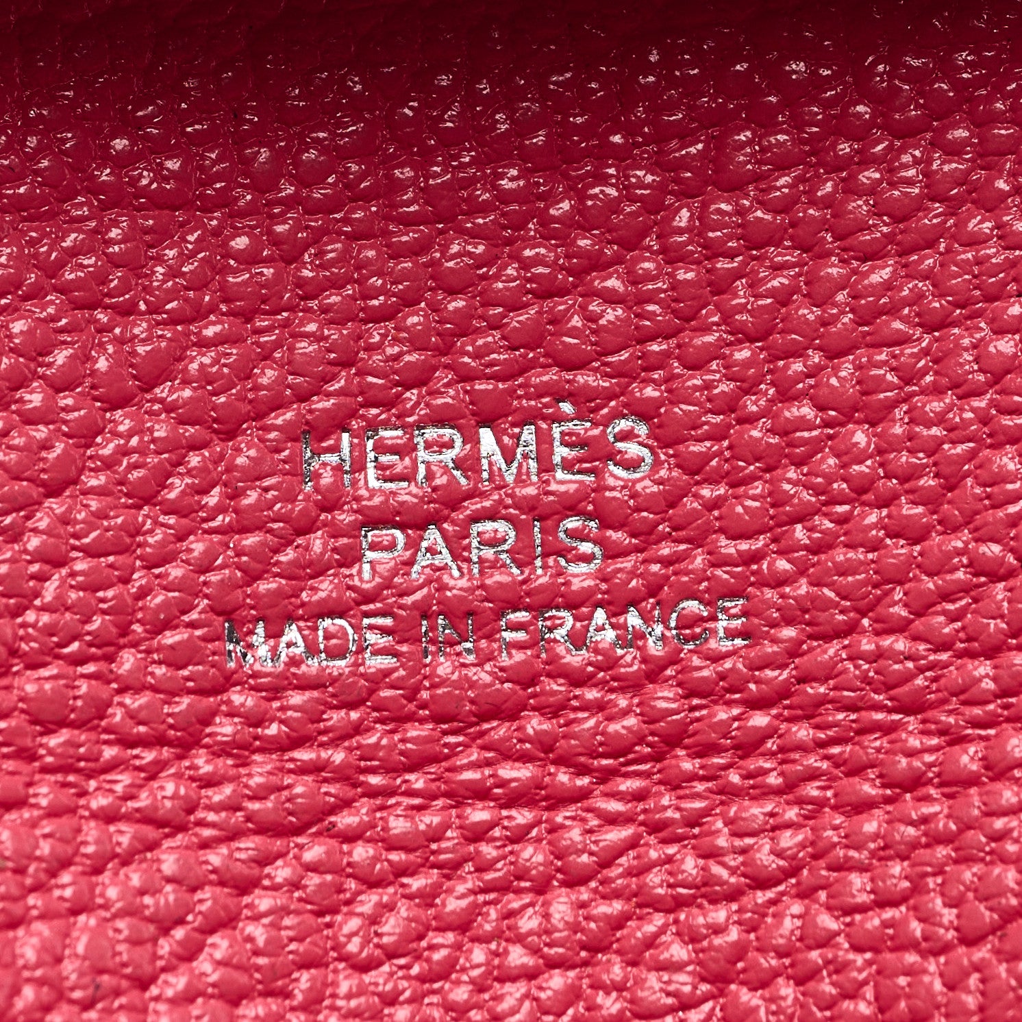 Hermes Chevre Mysore Bastia Coin Purse Rose Lipstick 6 of 7