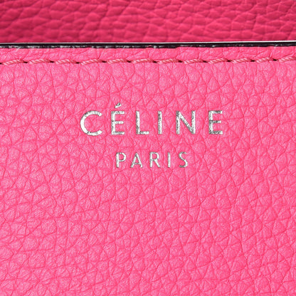 Celine Drummed Calfskin Mini Luggage Fluo Pink 22 of 26