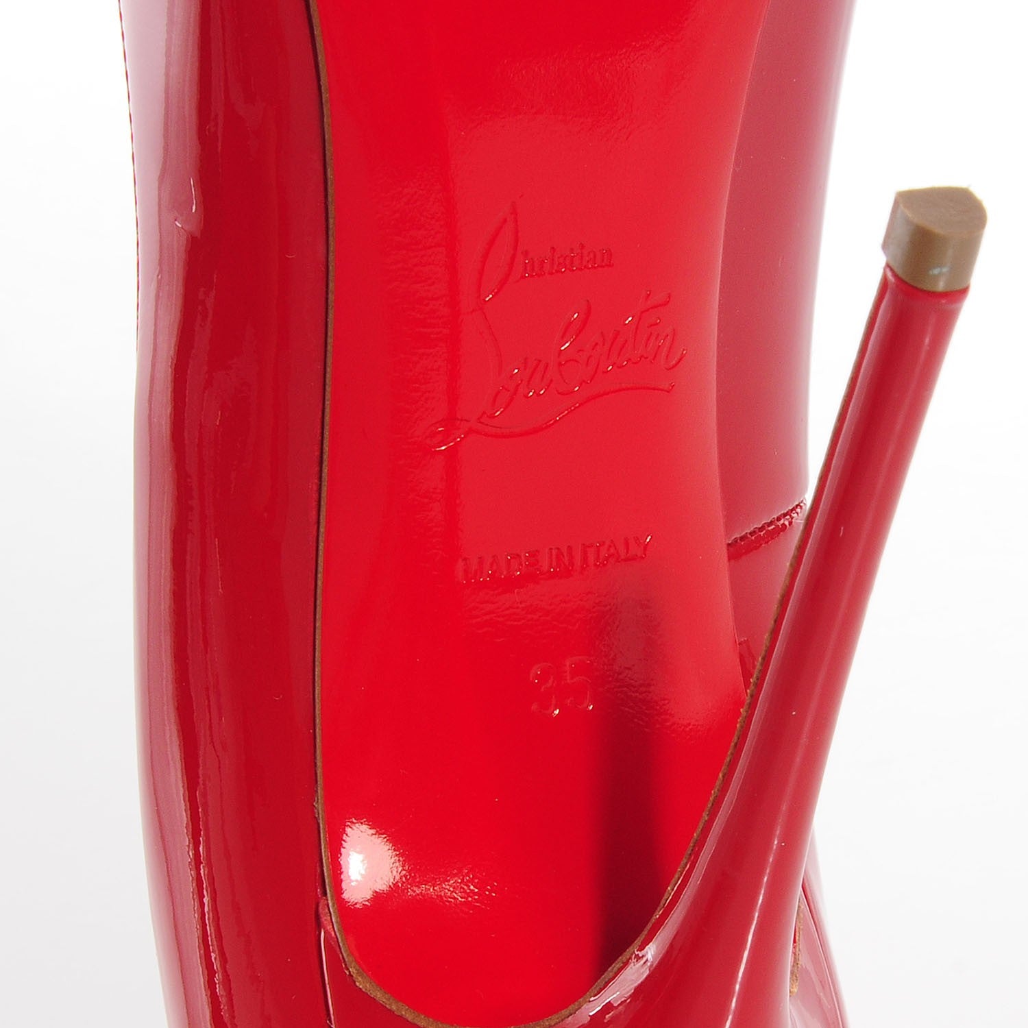Christian Louboutin Patent So Kate 120 Pumps 35 Red 6 of 7