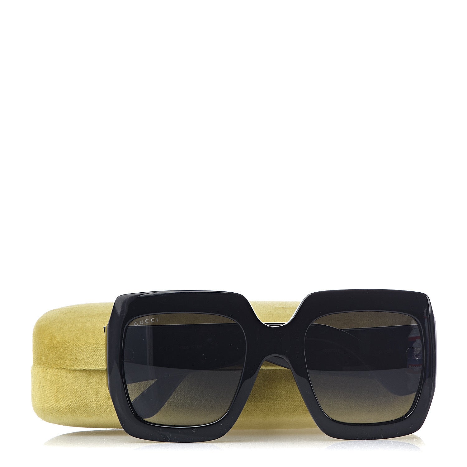 Gucci Acetate Square Frame Sunglasses GG0053S Black 7 of 7