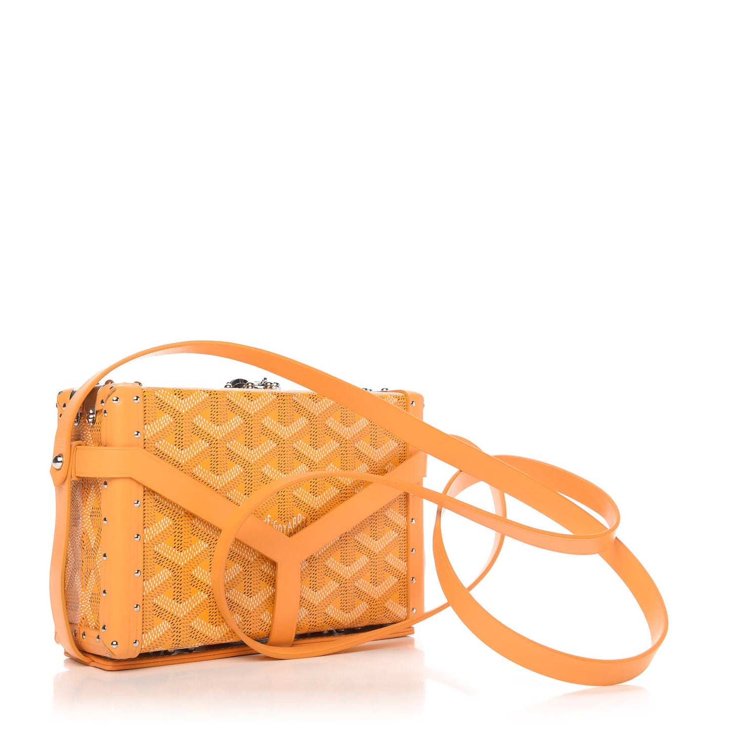 Goyardine Minaudiere Trunk Bag Yellow