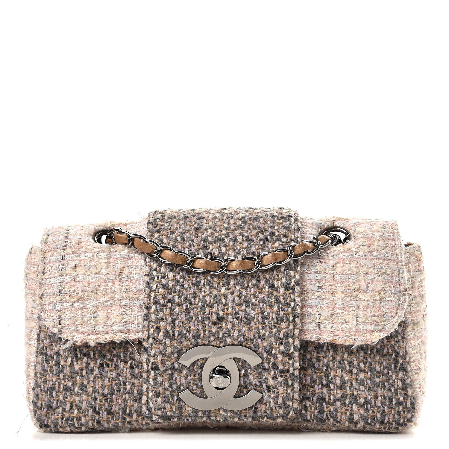 Chanel Tweed Small Fantasy Flap Grey 1 of 10