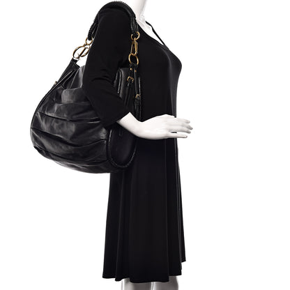 Christian Dior Lambskin Medium Libertine Hobo Black 2 of 14