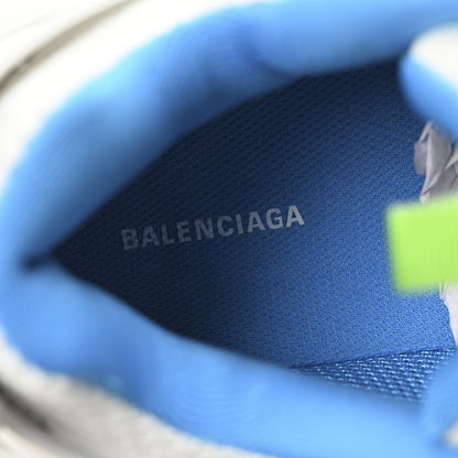 Balenciaga Mesh Nylon Mens Track Sneakers 42 White Green Blue 8 of 9