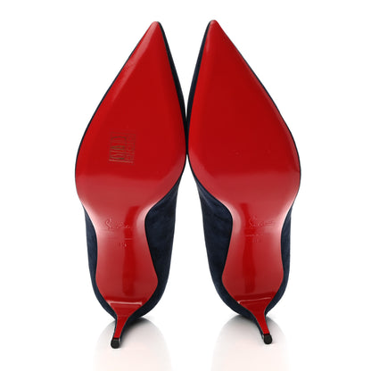 Christian Louboutin Veau Velours So Kate 85 Pumps 39 Navy 5 of 7