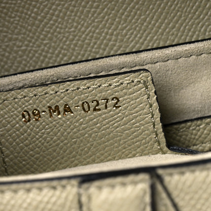 Christian Dior Grained Calfskin Saddle Bag With Strap Sage Green 6 of 8