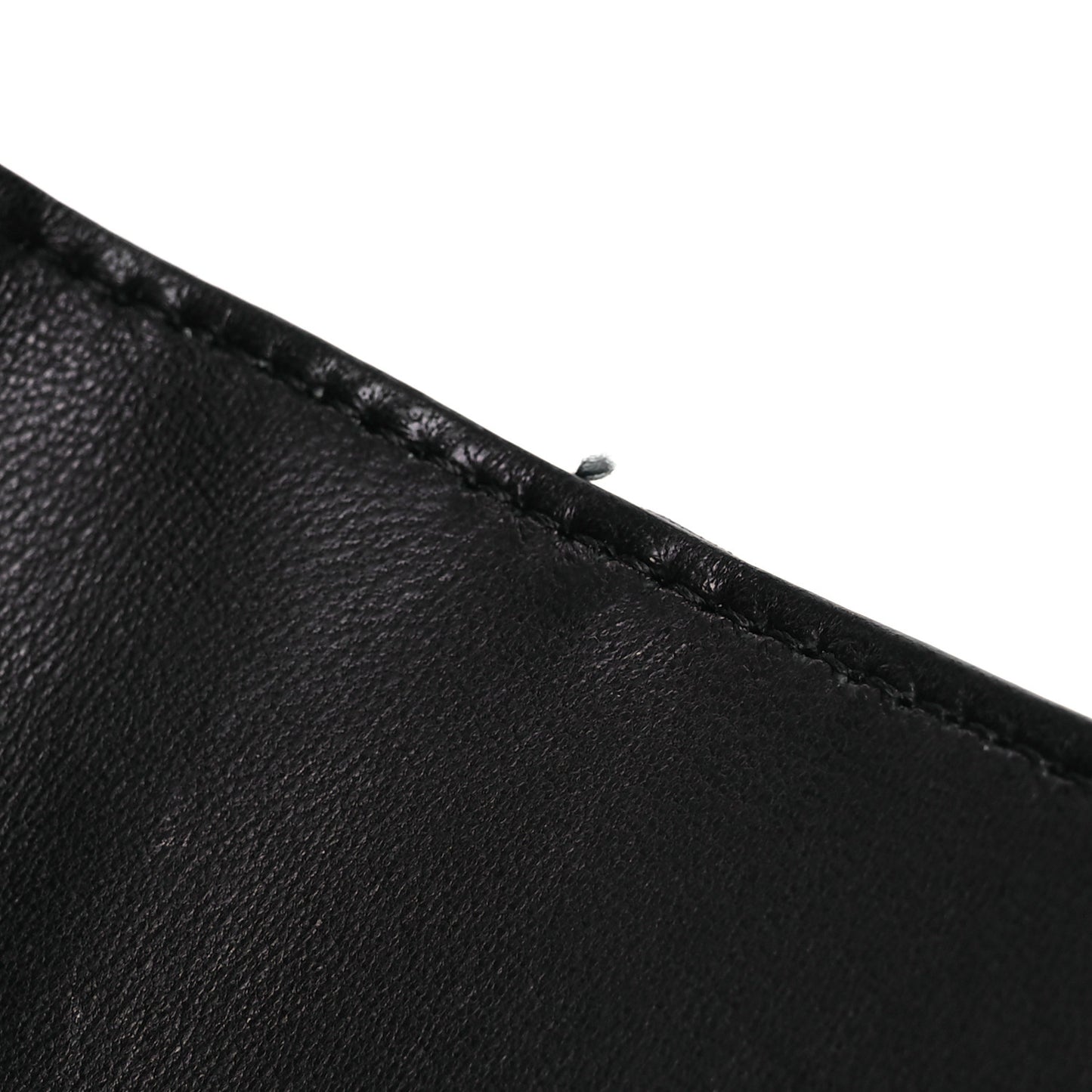 Lambskin Cassandre Matelasse Carre Flap Pouch Clutch Black