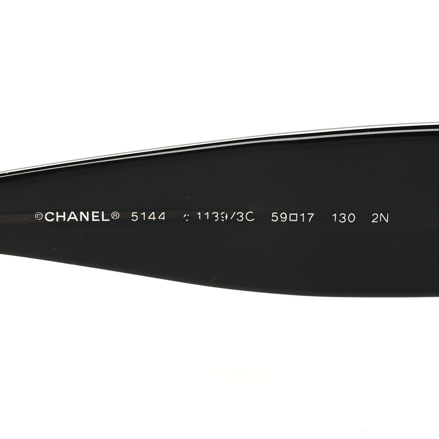 Chanel CC Sunglasses 5144 Black White 5 of 7