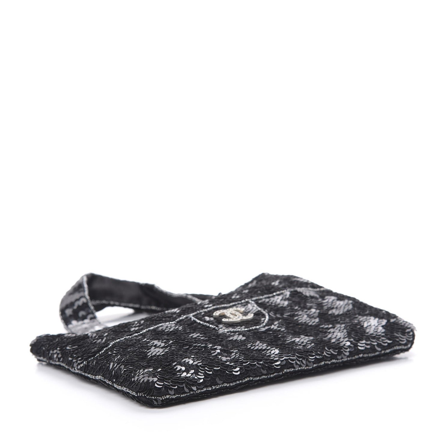 Sequin CC Evening Bag Black