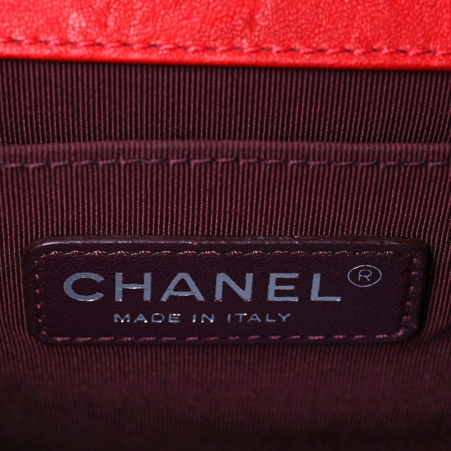 Chanel Crumpled Lambskin Small Studded Boy Flap Red 6 of 10