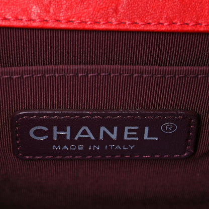 Chanel Crumpled Lambskin Small Studded Boy Flap Red 6 of 10