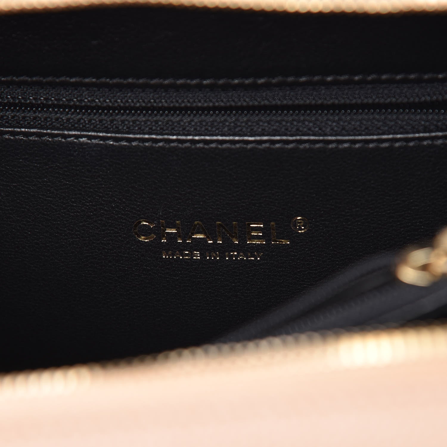 Chanel Caviar Quilted Medium CC Filigree Vanity Case Beige Black 6 of 13
