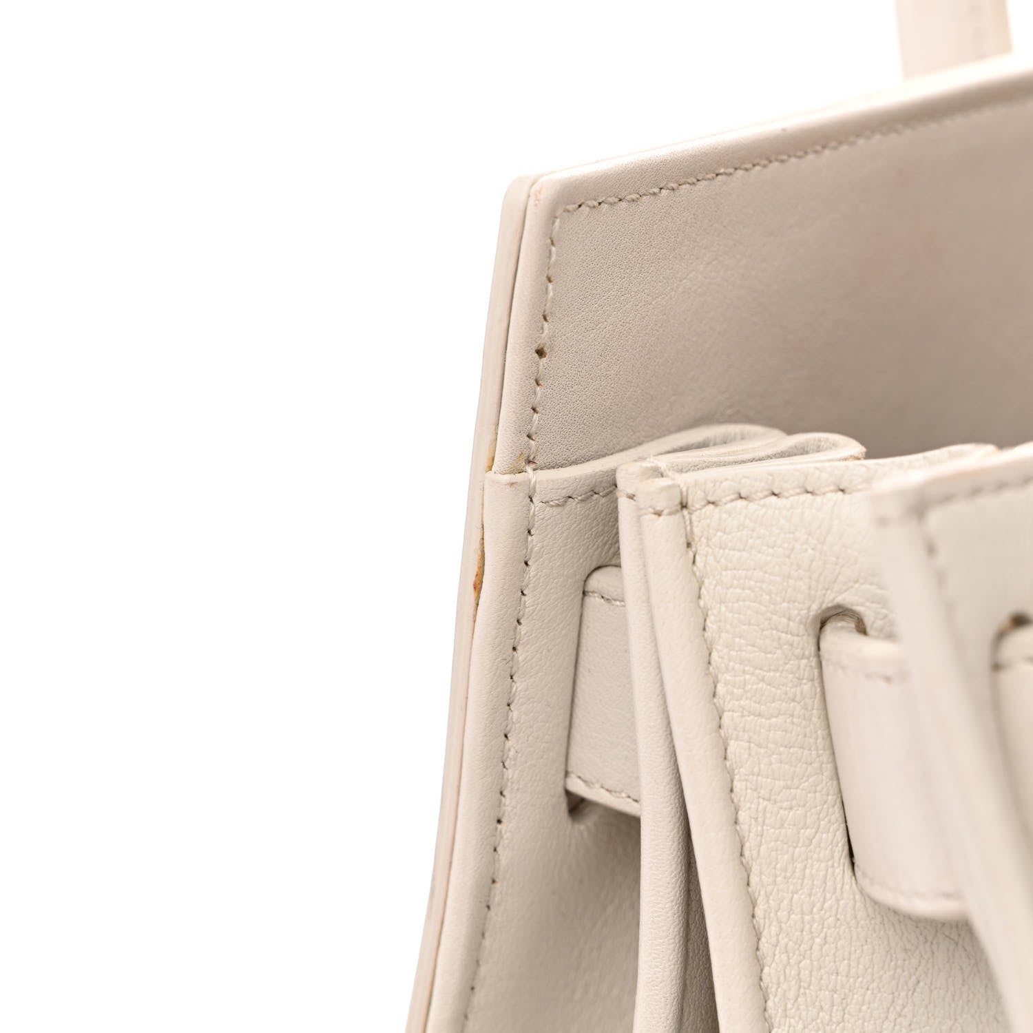 Saint Laurent Calfskin Studded Small Sac De Jour White 11 of 20