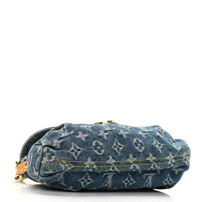 Louis Vuitton Monogram Denim Mini Pleaty Blue 4 of 10
