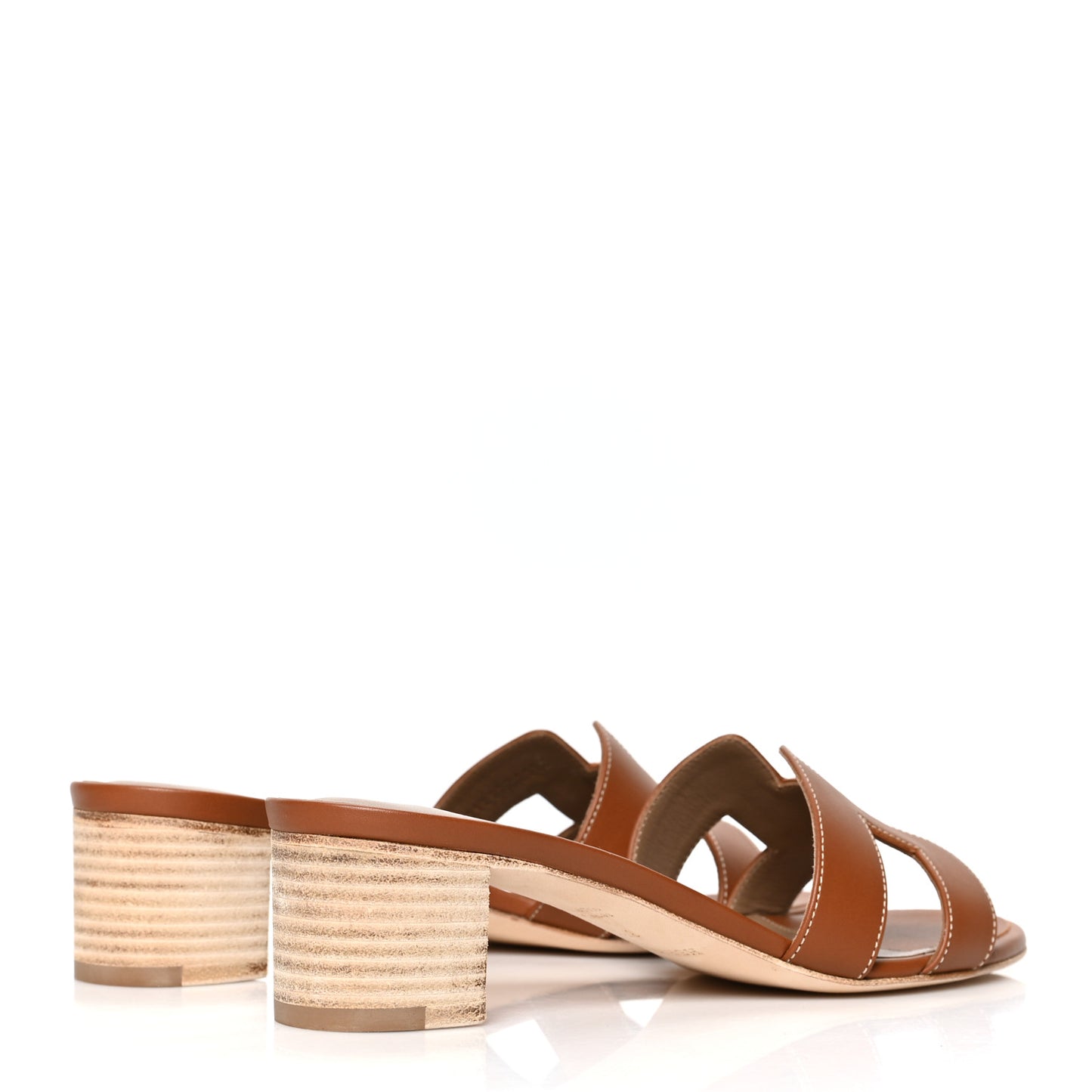 Calfskin Oasis Sandals 37.5 Gold